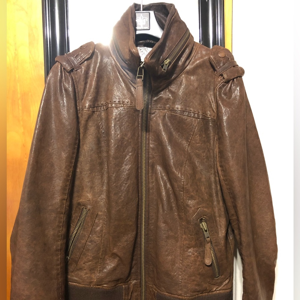 Mackage Leather Jacket from Aritzia, Large